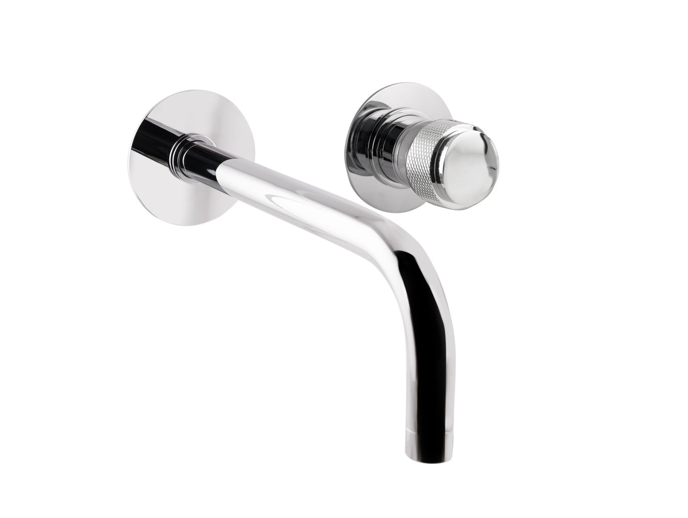 Bronces Mestre Soho Single Lever Wall Basin Mixer - 071440 - Decorated Brass Ring