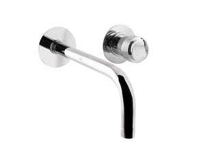 Bronces Mestre Versailles Single lever wall basin mixer with with decorated brass ring - 071440-P00