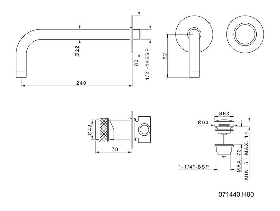 Technical drawing - Bronces Mestre