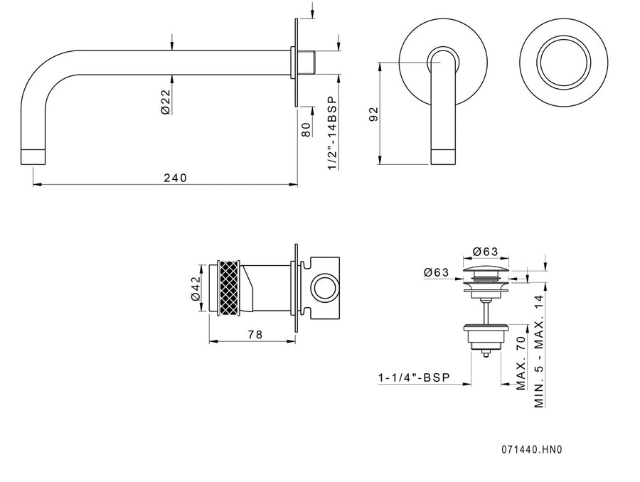 Technical drawing - Bronces Mestre