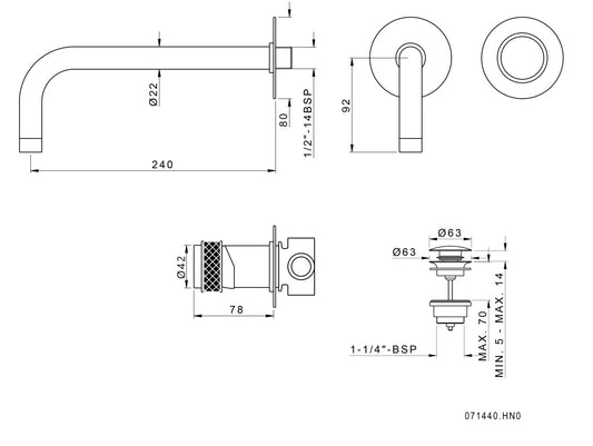 Technical drawing - Bronces Mestre