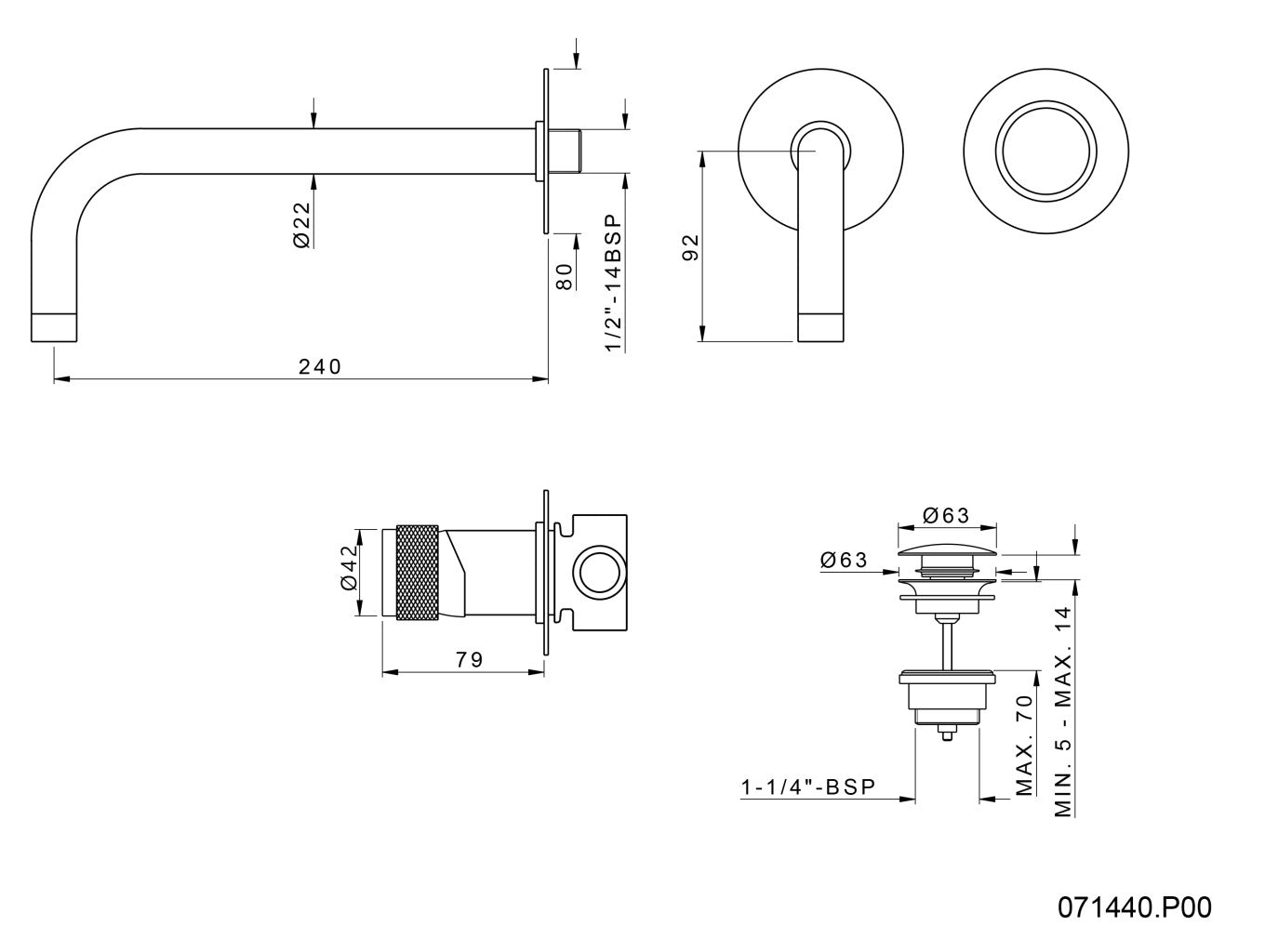 Technical drawing - Bronces Mestre