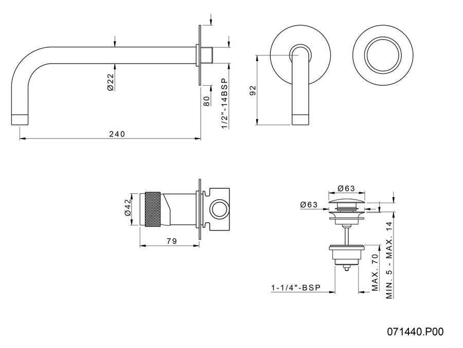 Technical drawing - Bronces Mestre