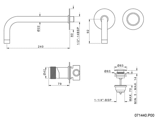 Technical drawing - Bronces Mestre