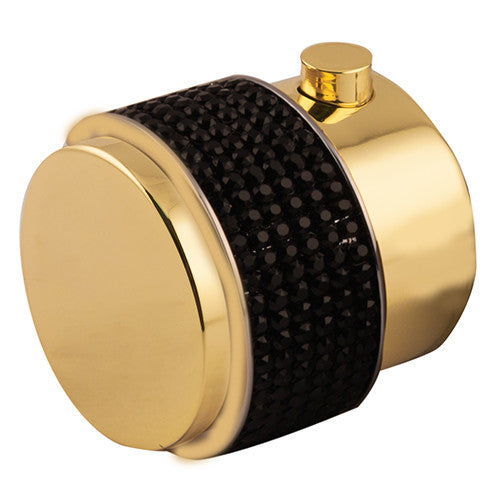 Bronces Mestre Soho Thermostatic Knob Kit - 071446 - Black Swarovski Crystal