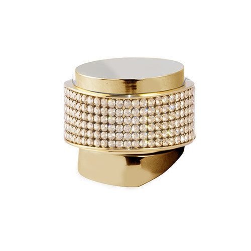 Bronces Mestre Atlantica Precious Monolever handle kit for shower system with champagne Swarovski - 071447-HC0