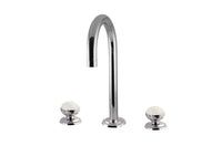 Bronces Mestre Magma Three holes basin set with quartz stone - 072201-QT0