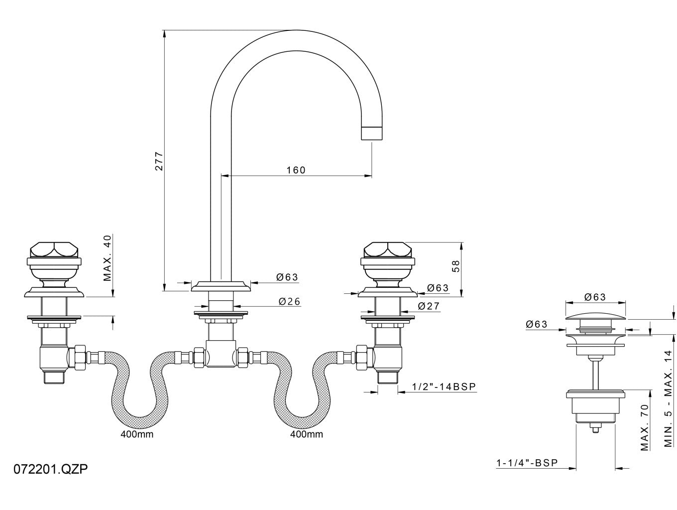 Technical drawing - Bronces Mestre