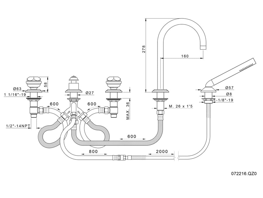 Technical drawing - Bronces Mestre