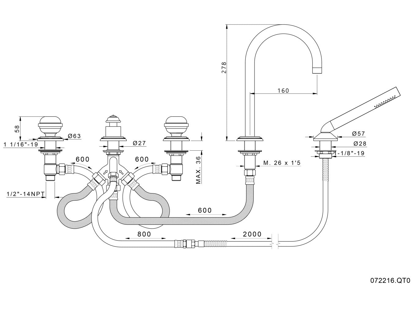 Technical drawing - Bronces Mestre