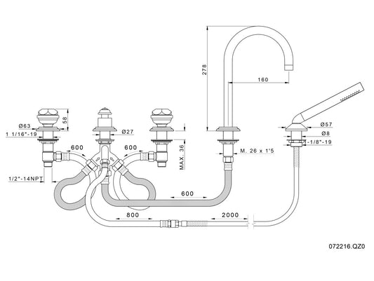 Technical drawing - Bronces Mestre