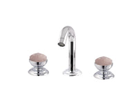 Bronces Mestre Magma Three holes bidet set with pink quartz stone - 072221-QZP