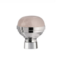 Bronces Mestre Magma Knob for shower system with pink quartz stone - 072245-QTP