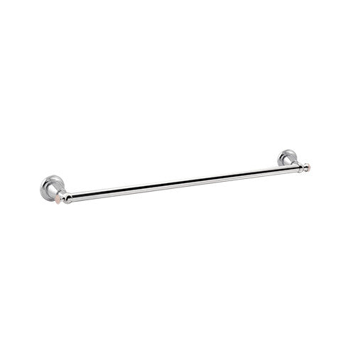 Magma Towel rail 600mm with pink quartz stone
