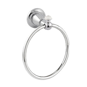 Bronces Mestre Magma Towel ring 165mm with quartz stone - 072273-QZ0