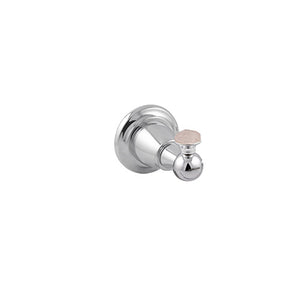 Bronces Mestre Magma Robe hook with pink quartz stone - 072275-QZP
