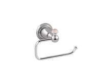 Bronces Mestre Magma Toilet paper holder with pink quartz stone - 072277-QTP