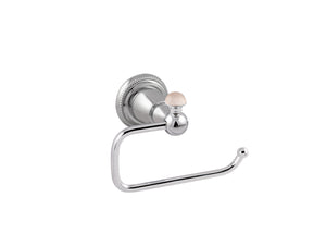Bronces Mestre Magma Toilet paper holder with pink quartz stone - 072277-QTP