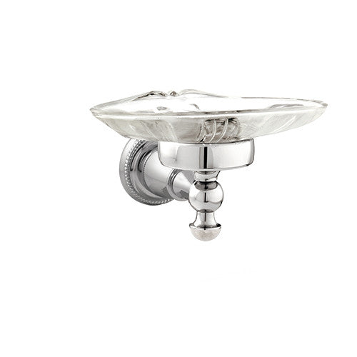 Bronces Mestre Magma Soap dish holder with quartz stone - 072278-QT0