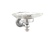 Bronces Mestre Magma Soap dish holder with pink quartz stone - 072278-QTP