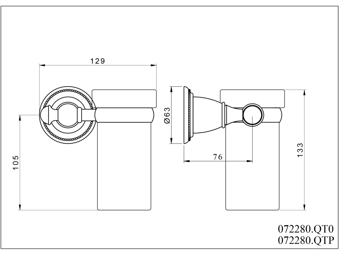 Technical drawing - Bronces Mestre