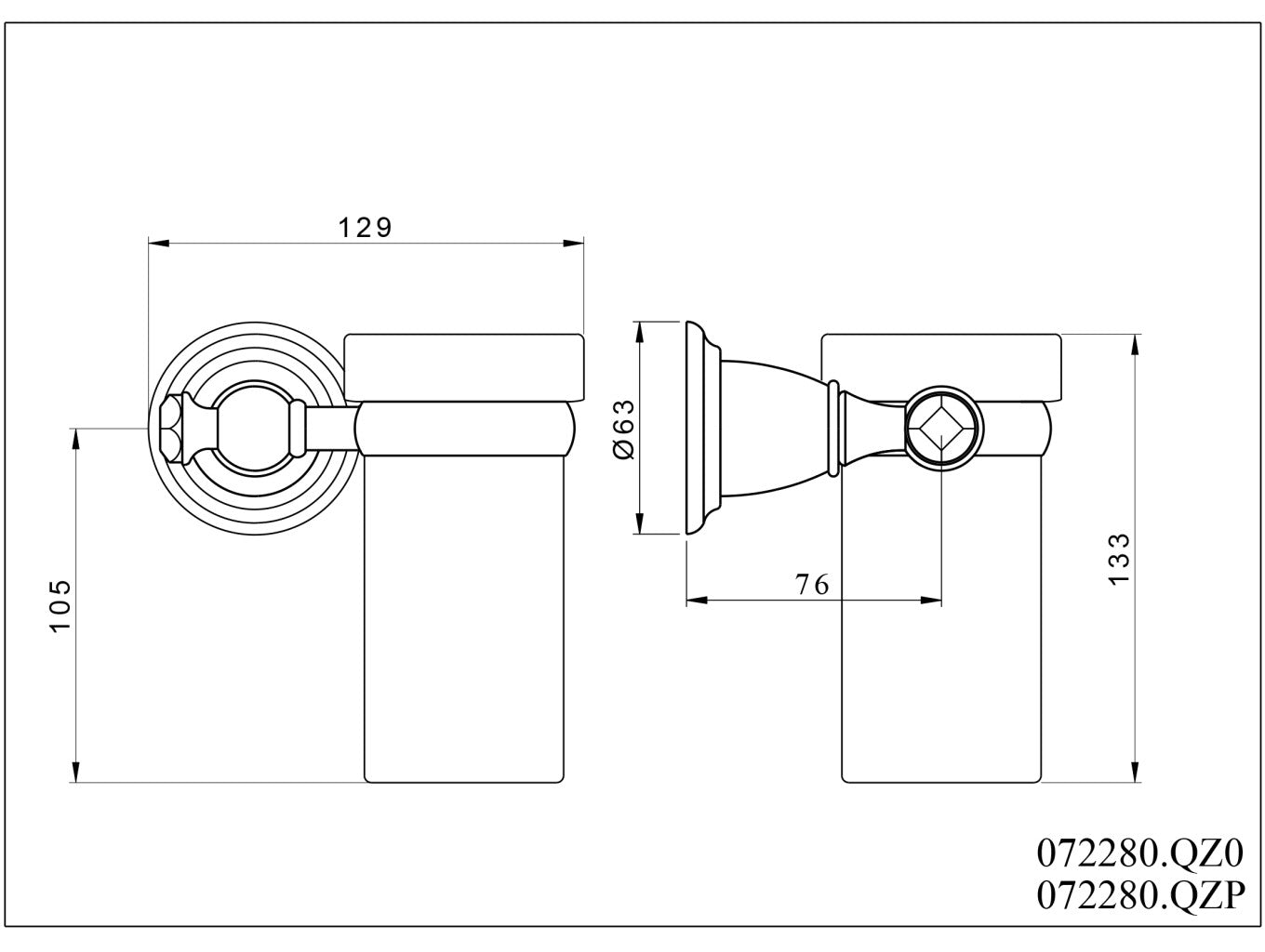Technical drawing - Bronces Mestre