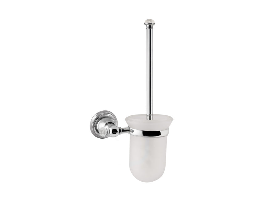 Bronces Mestre Magma Toilet brush holder with quartz stone - 072284-QT0