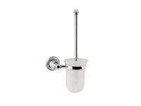 Bronces Mestre Magma Toilet brush holder with pink quartz stone - 072284-QTP