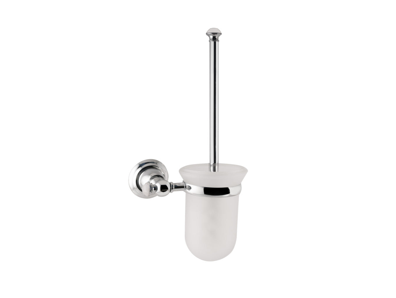 Bronces Mestre Magma Toilet brush holder with quartz stone - 072284-QZ0