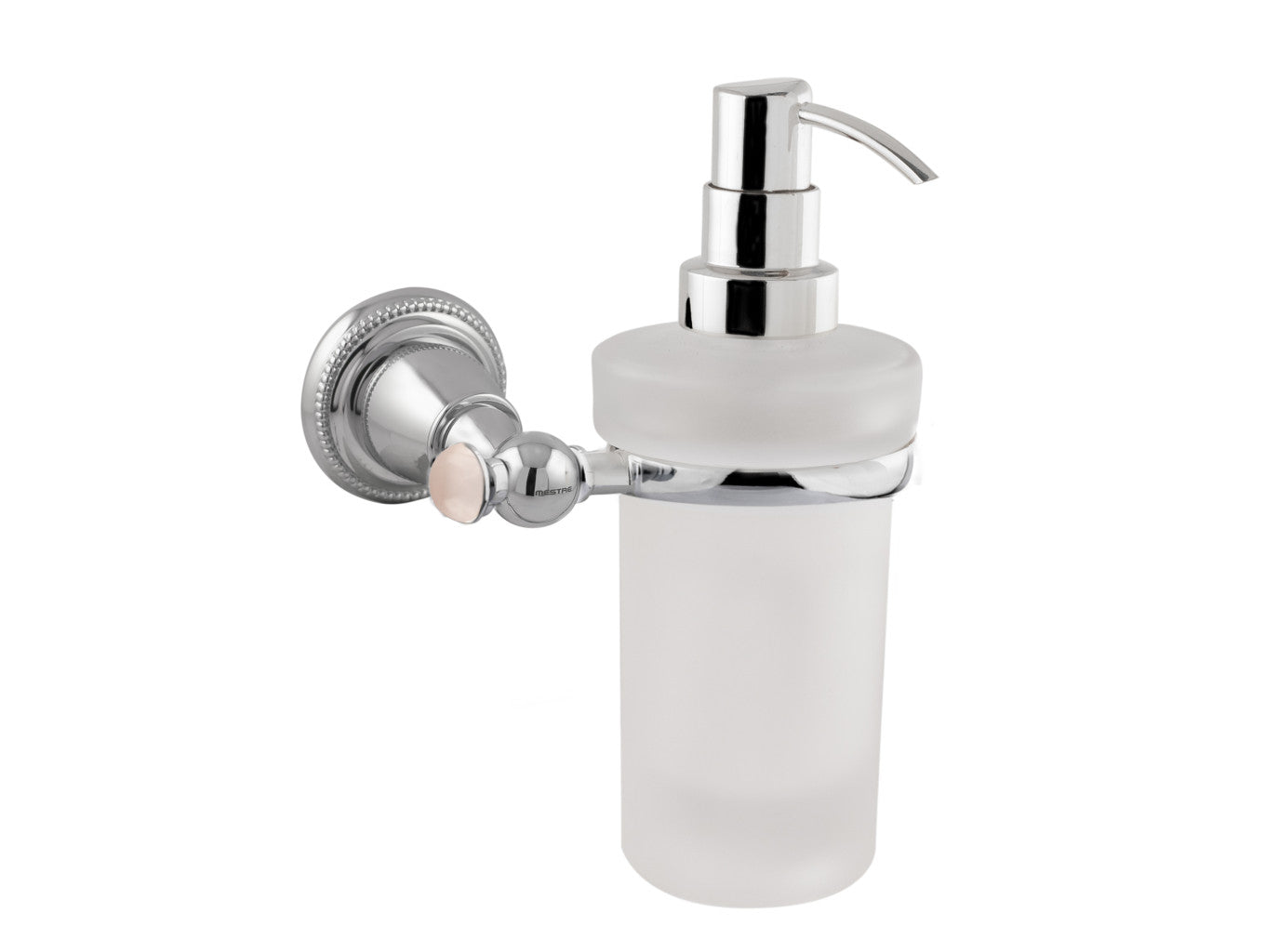 Bronces Mestre Magma Wall soap dispenser with pink quartz stone - 072286-QTP