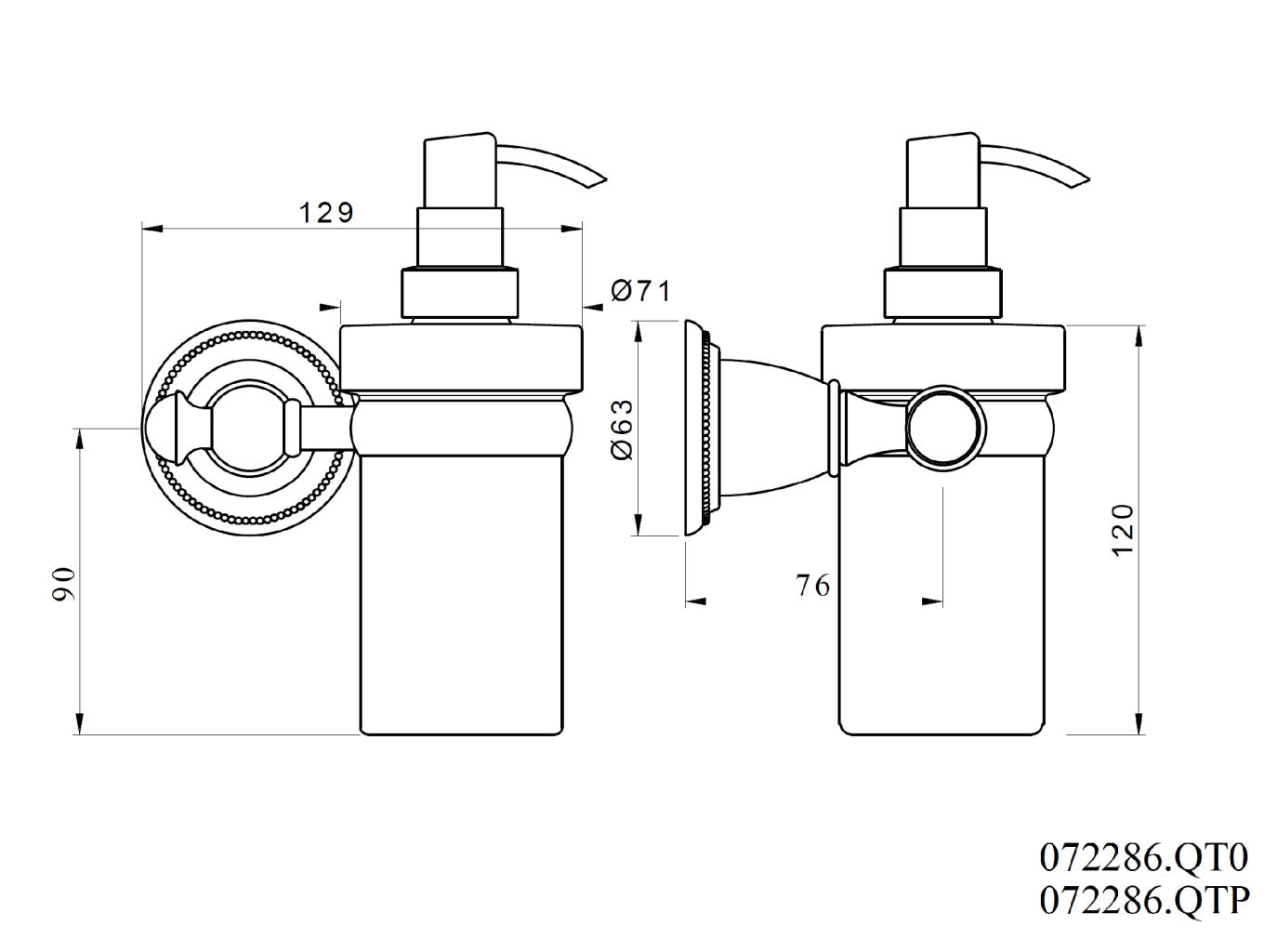 Technical drawing - Bronces Mestre