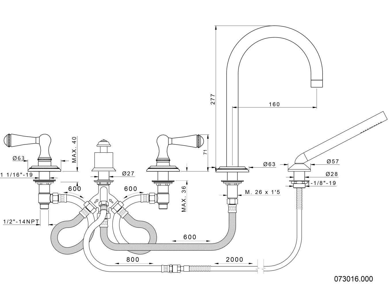Technical drawing - Bronces Mestre