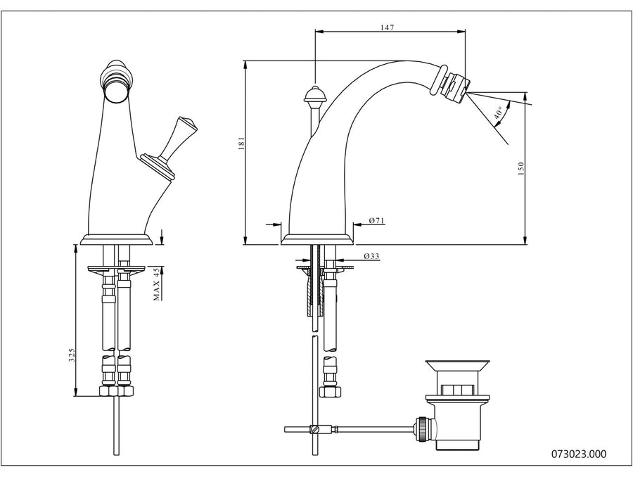 Technical drawing - Bronces Mestre