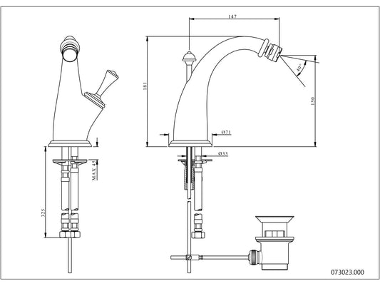 Technical drawing - Bronces Mestre