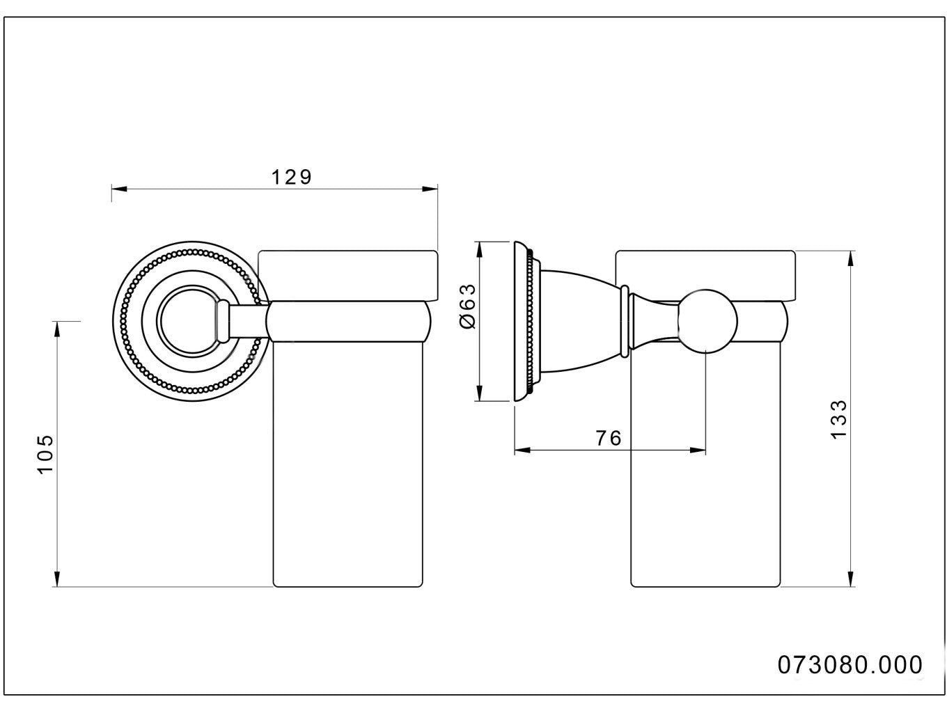 Technical drawing - Bronces Mestre