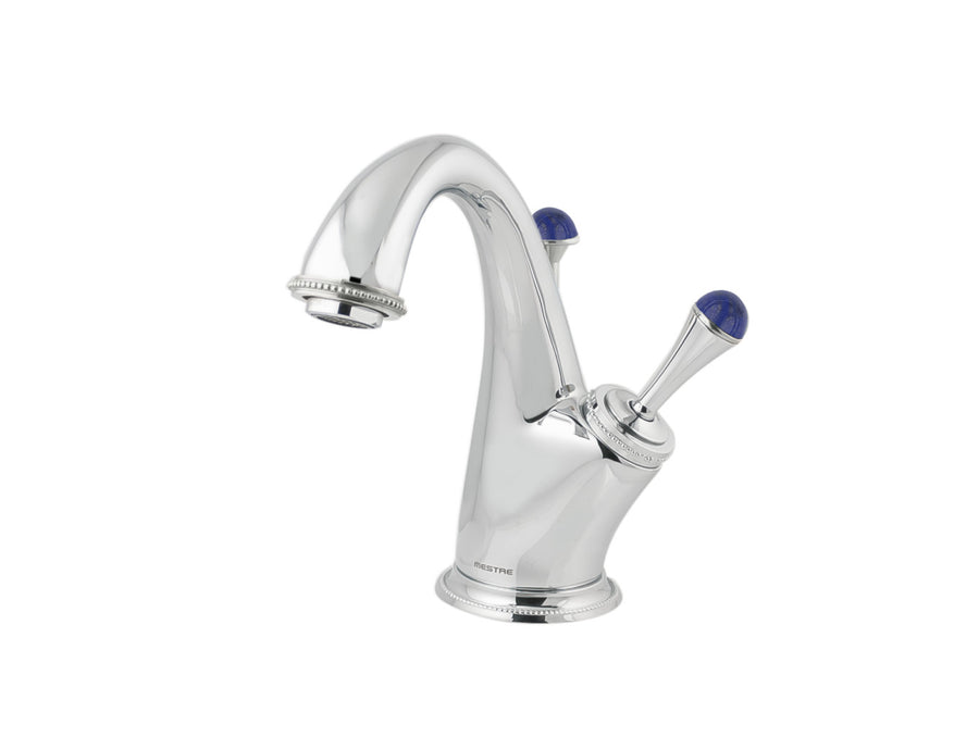 Bronces Mestre Atlantica Precious Basin monolever joystick mixer with lapislazuli stone - 073803-LP0