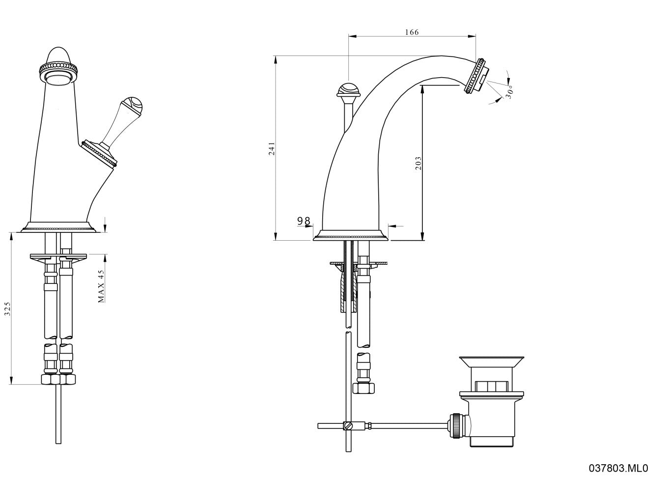 Technical drawing - Bronces Mestre