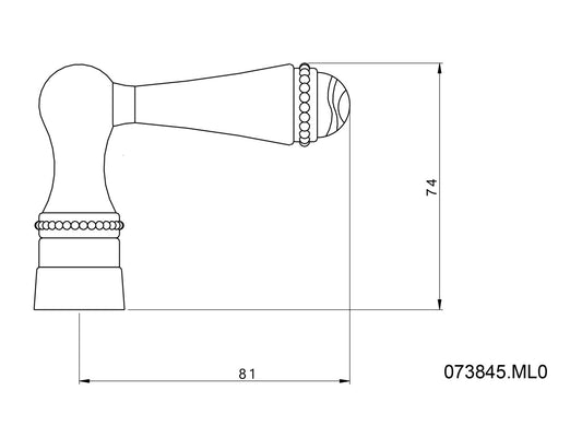 Technical drawing - Bronces Mestre