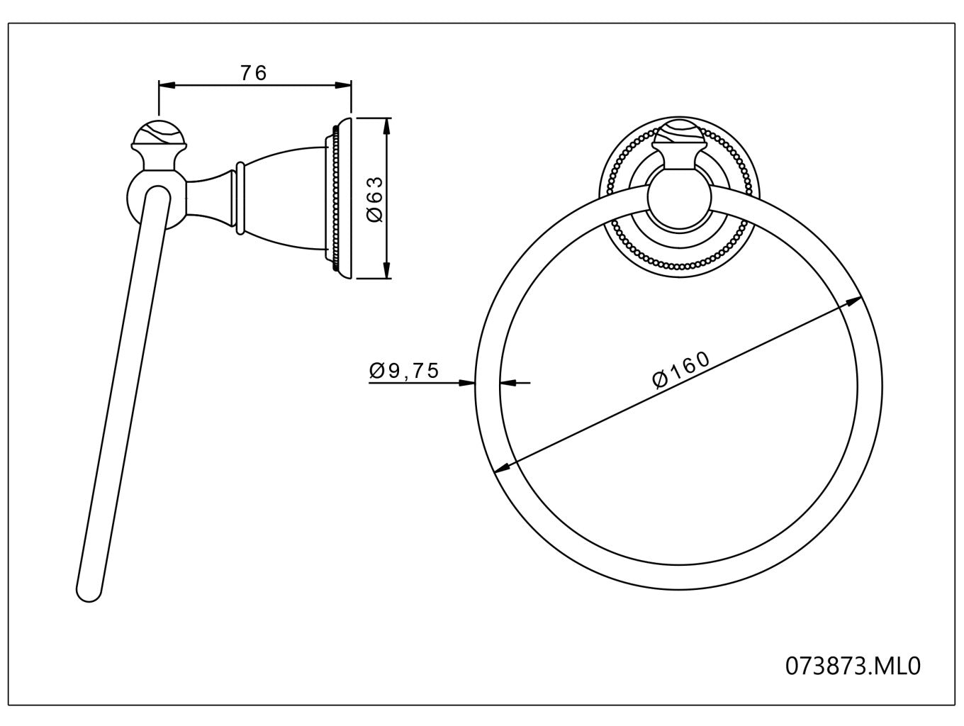 Technical drawing - Bronces Mestre
