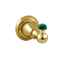 Bronces Mestre Atlantica Precious Robe hook with malachite stone - 073875-ML0