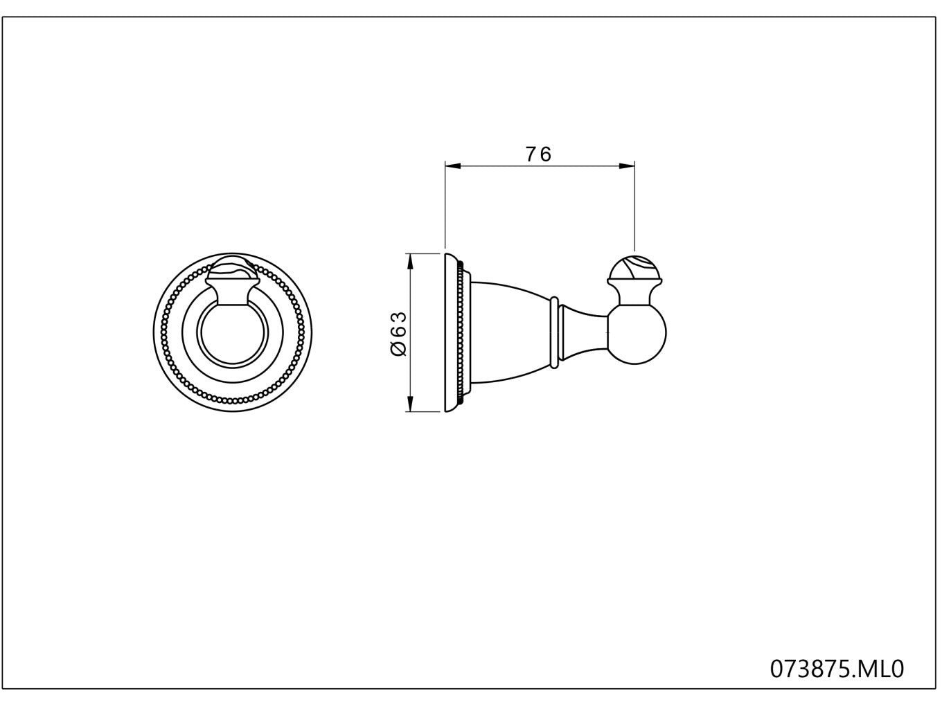 Technical drawing - Bronces Mestre