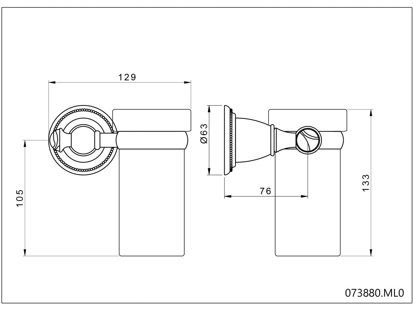 Technical drawing - Bronces Mestre