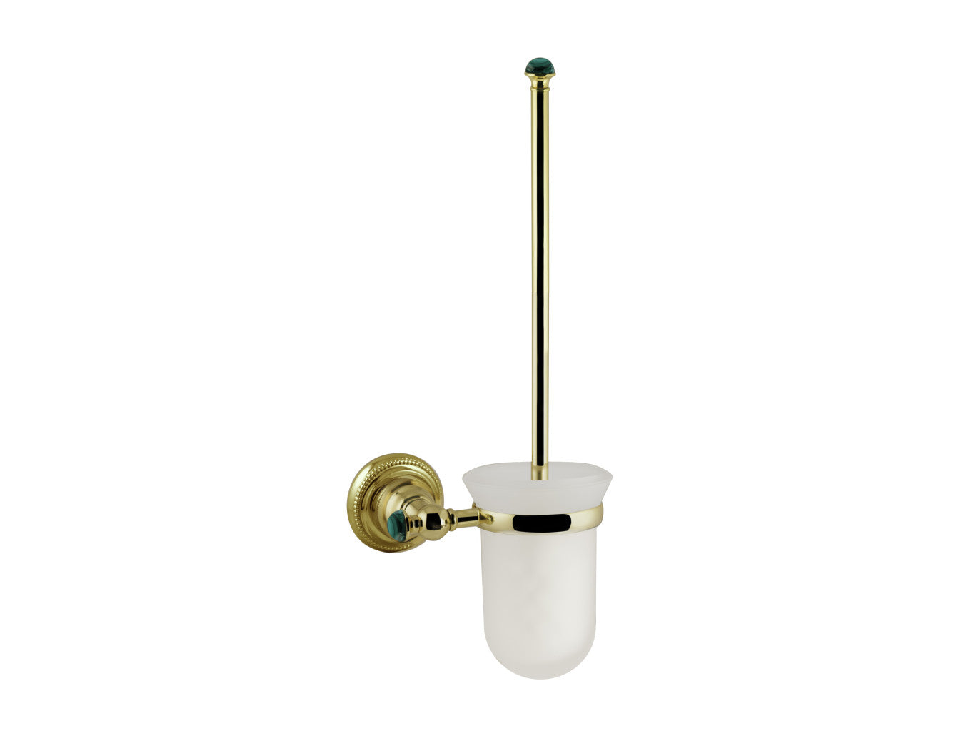 Bronces Mestre Atlantica Precious Toilet brush holder with malachite stone - 073884-ML0