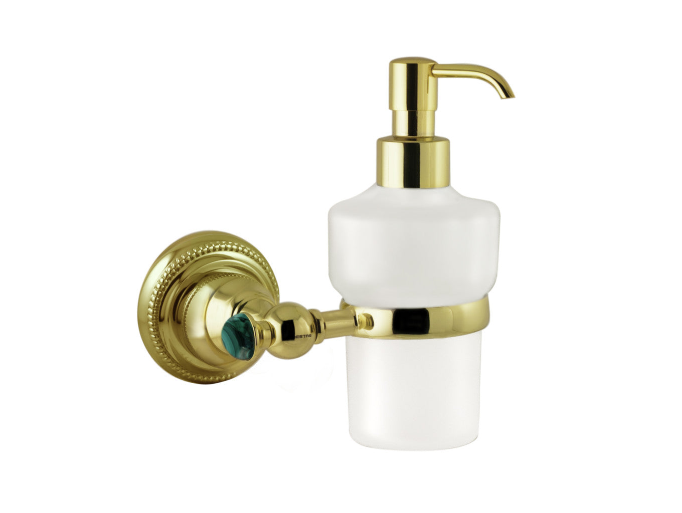 Bronces Mestre Atlantica Precious Wall soap dispenser with malachite stone - 073886-ML0