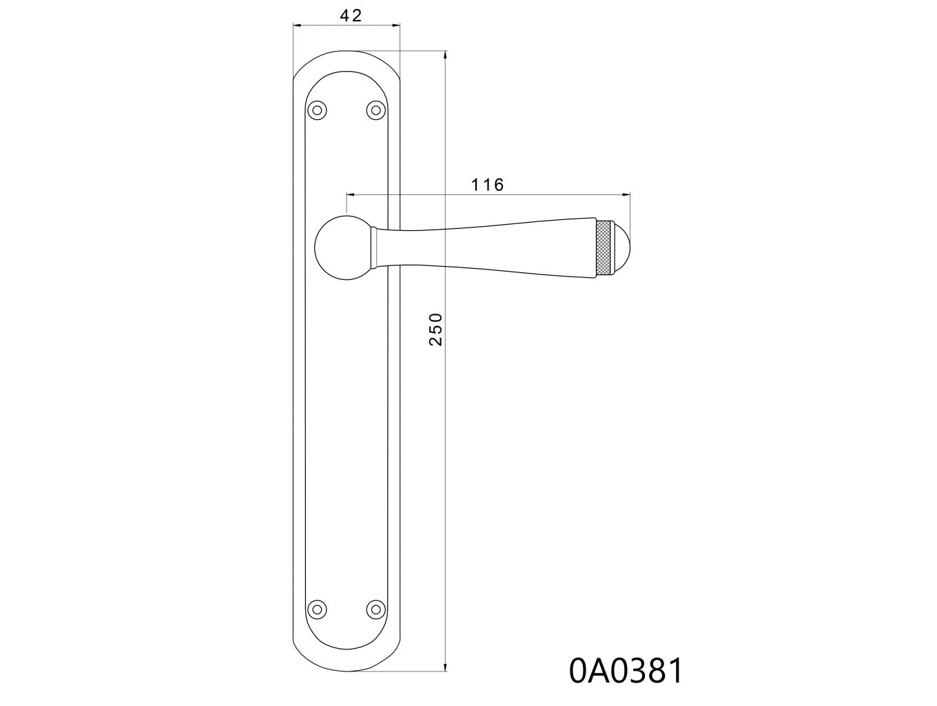 Technical drawing - Bronces Mestre