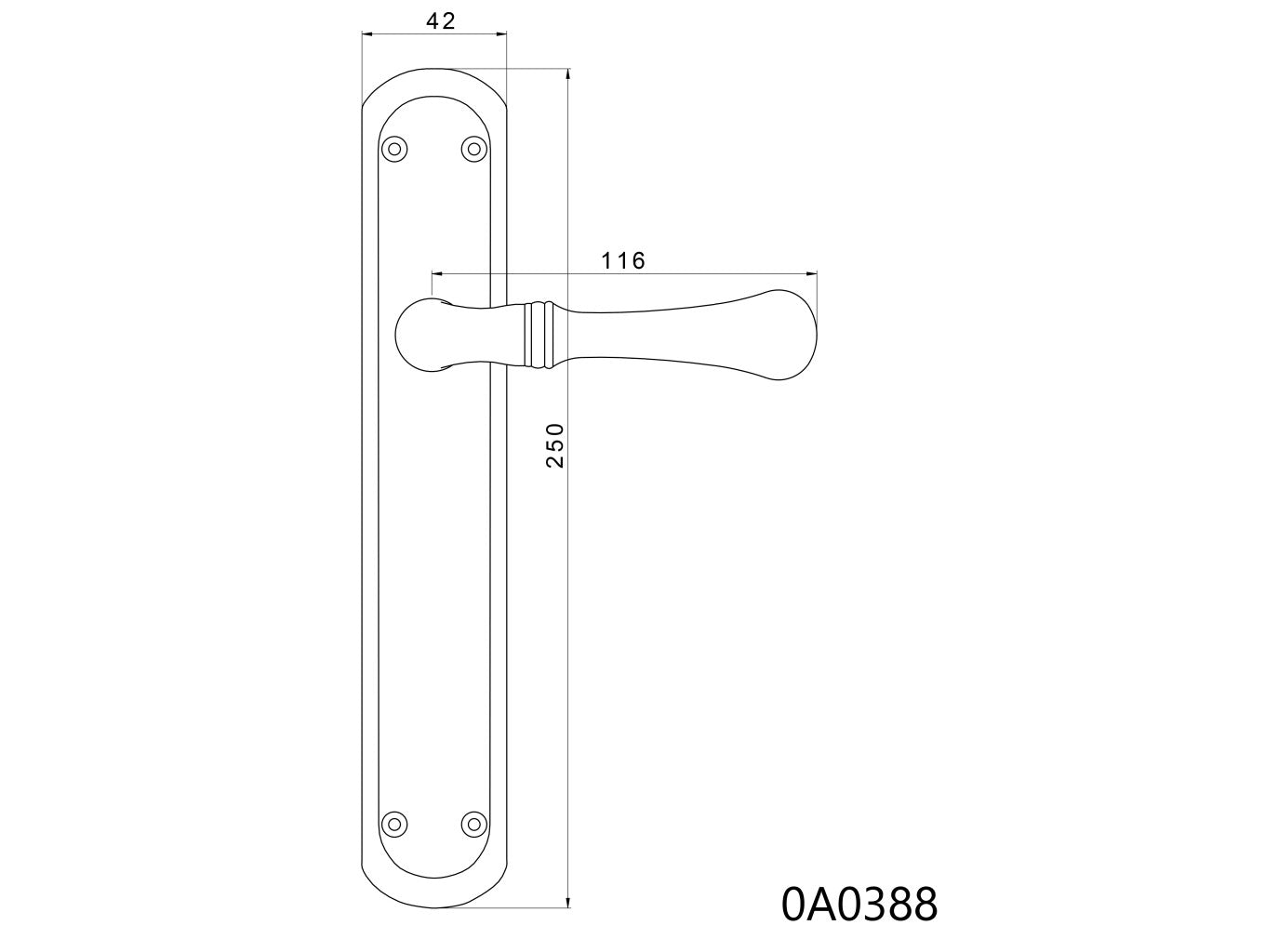 Technical drawing - Bronces Mestre