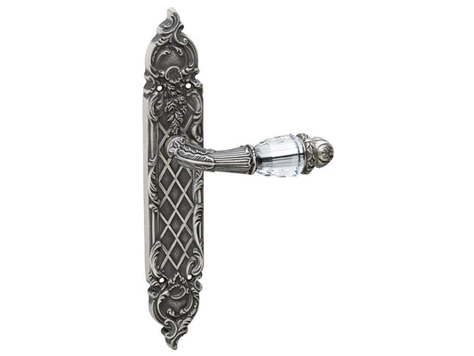 Bronces Mestre Clasica Door lever handles set on plates with Swarovski crystal - 0A1741-B00