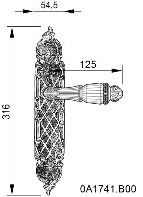 Technical drawing - Bronces Mestre
