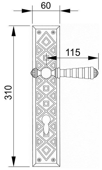 Technical drawing - Bronces Mestre