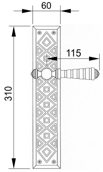 Technical drawing - Bronces Mestre